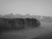 Panorama über dem Nebel